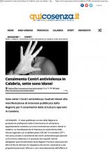 Censimento Centri antiviolenza in Calabria, sette sono idonei